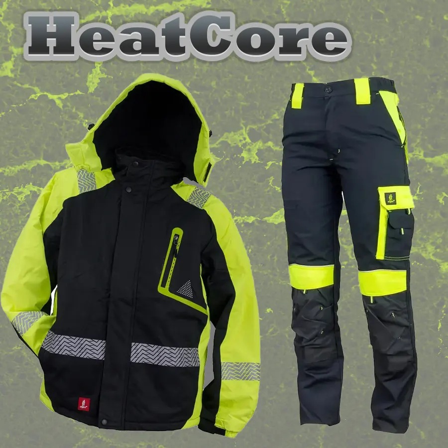 HeatCore Munkaruha szett - Téli kabát + derekas munkásnadrág