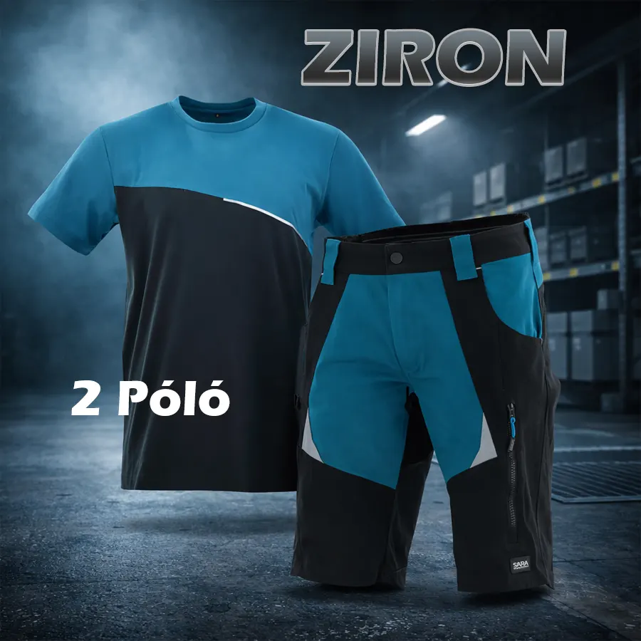 Ziron Nyári Munkaruha Szett - Munkavédelmi rövidnadrág + 2 Póló