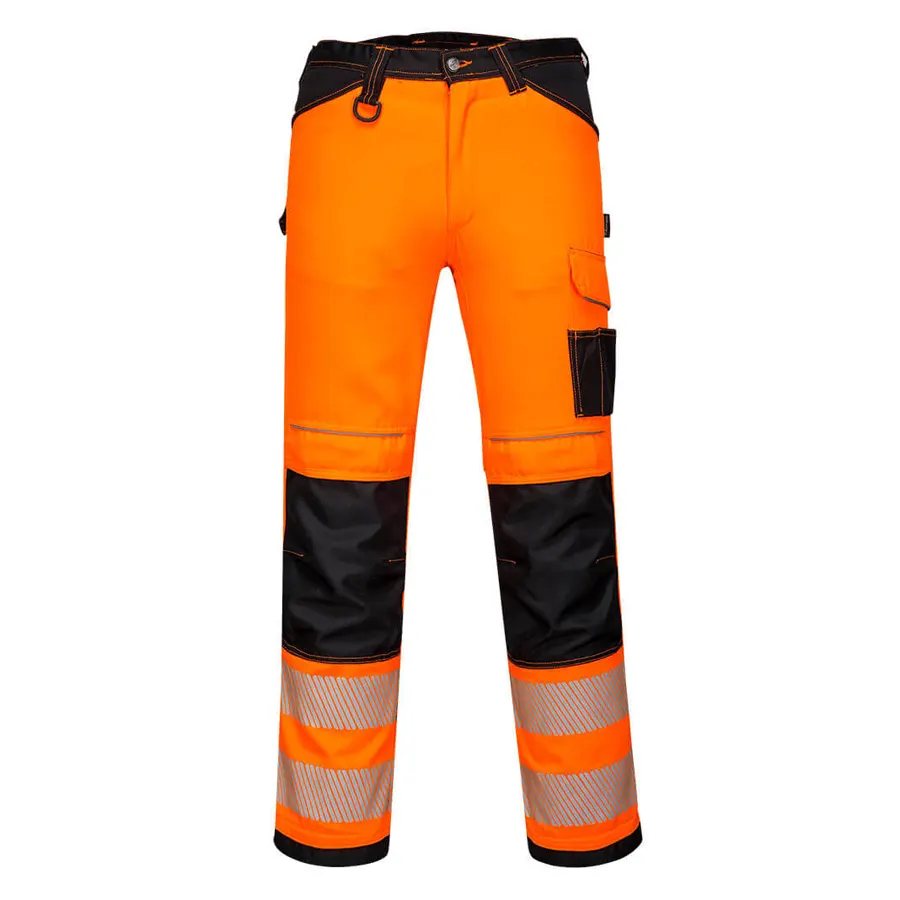 Portwest PW303 - PW3 Láthatósági sztreccs derekas munkásnadrág, narancssárga