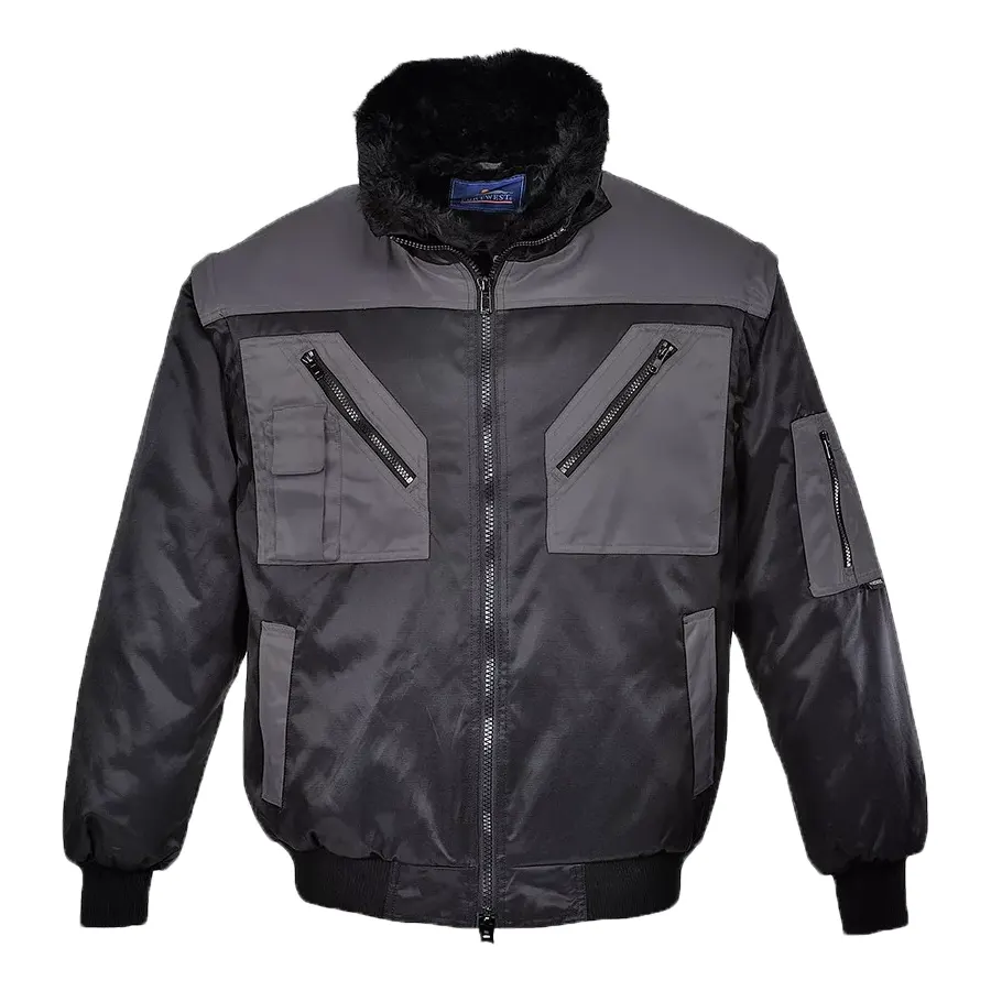 Portwest Two Tone 4 az 1-ben Téli Pilóta Dzseki, fekete/szürke OUTLET