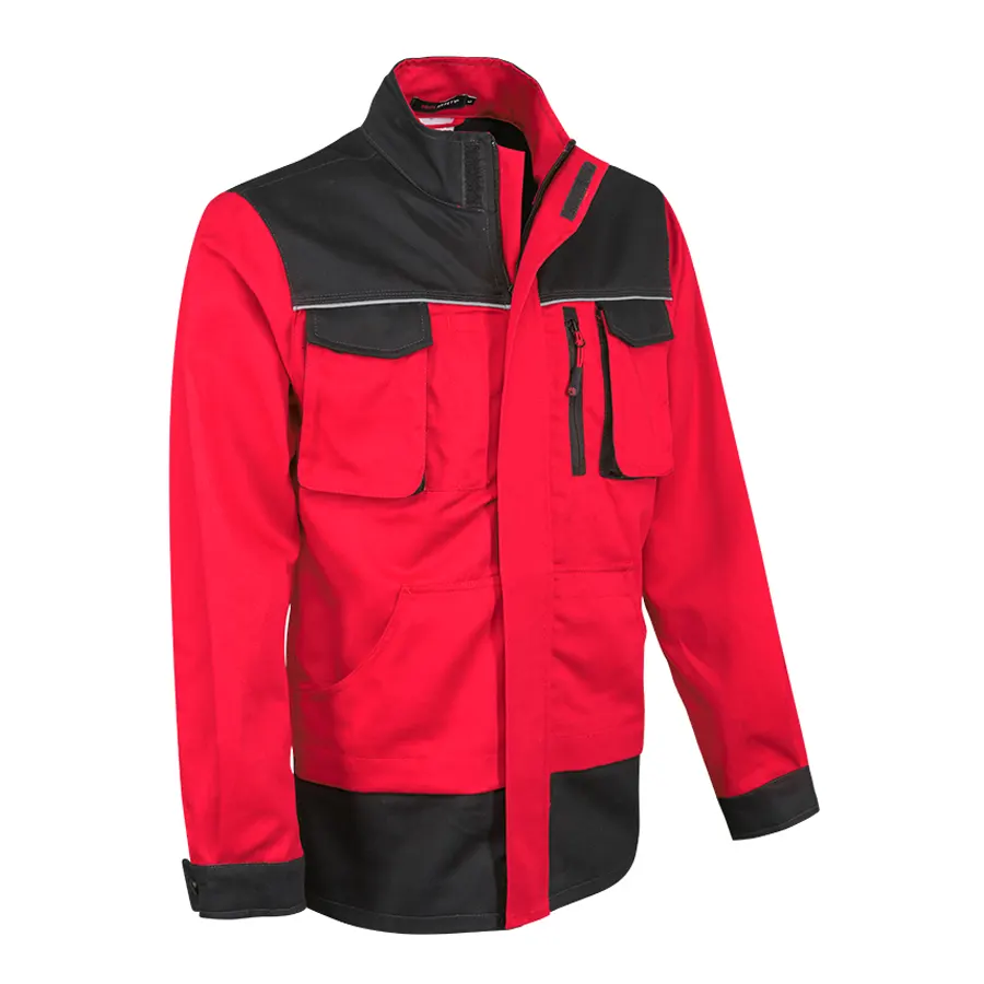 Comfort-JT-R Munkaruha - Munkavédelmi Kabát, piros/fekete