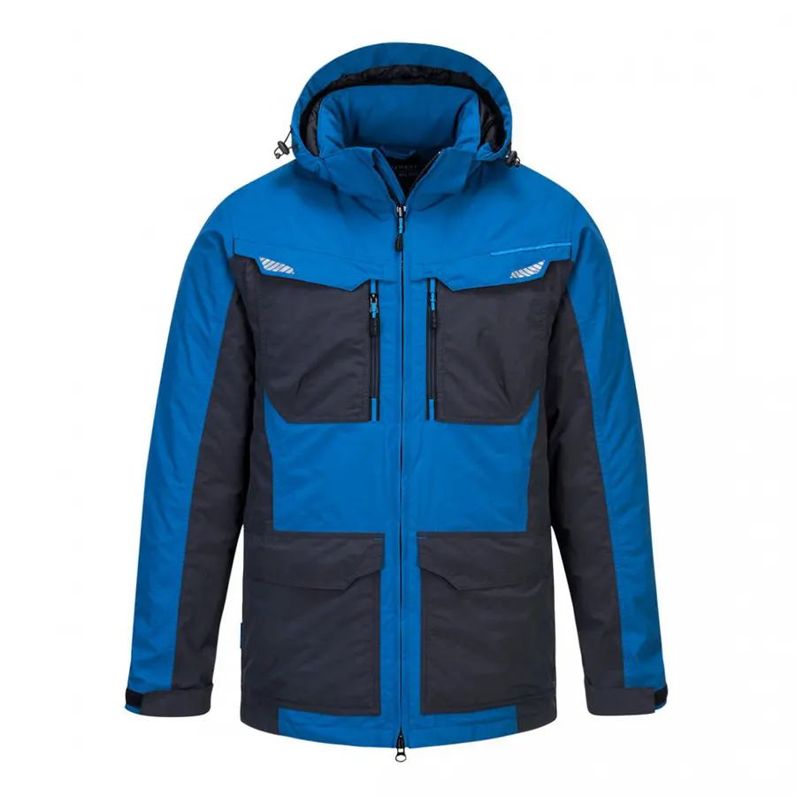 Portwest T740 - Téli Kabát, vízálló, kék/fekete