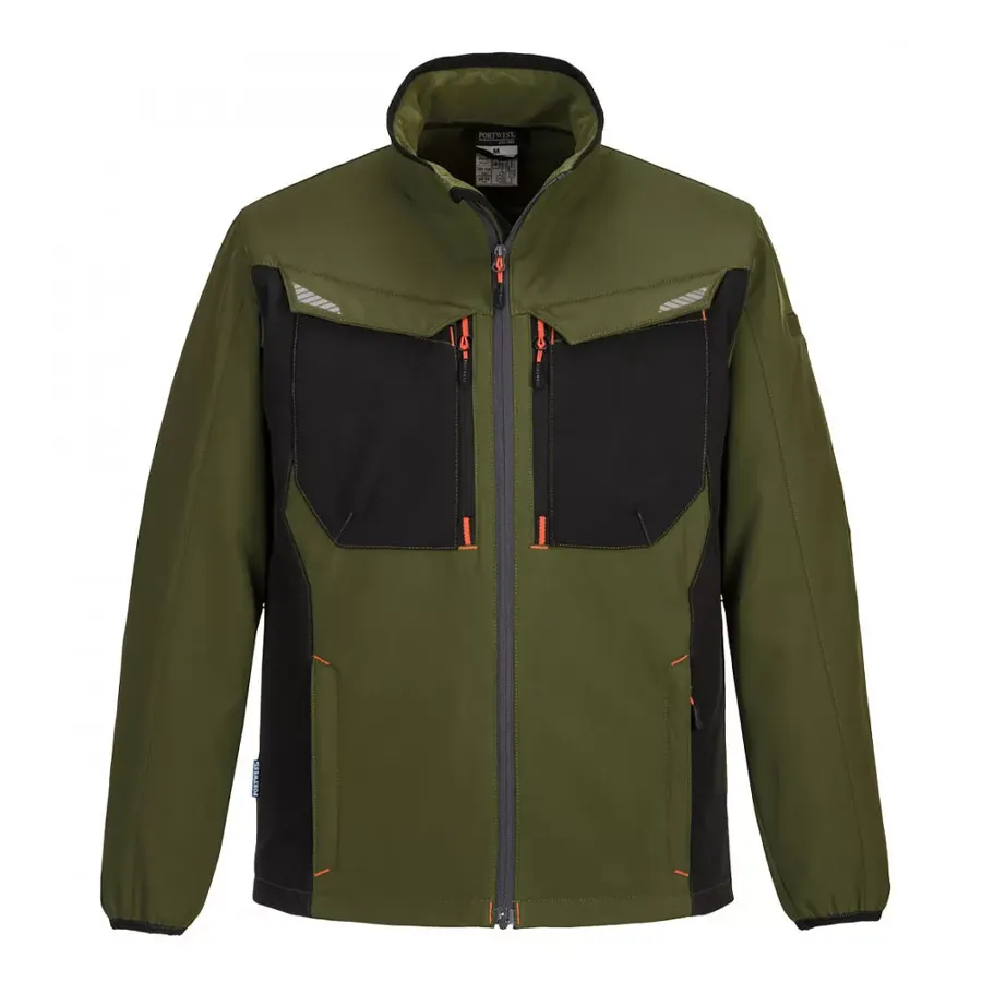 Portwest T750 WX3 - Softshell Dzseki, oliva, szélálló-vízálló 