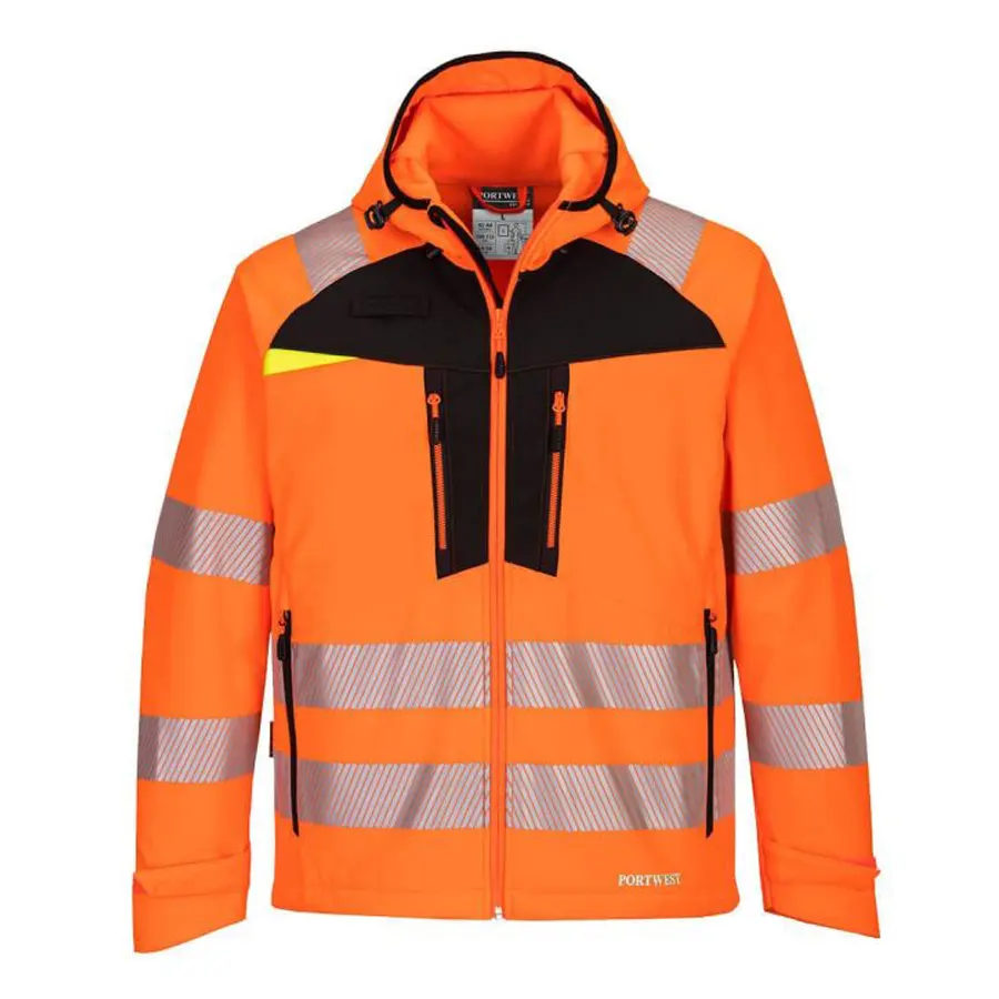 Portwest DX475 - Láthatósági softshell dzseki, narancssárga, vízálló-szélálló
