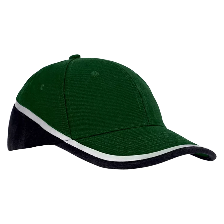 Procera Dobbelt baseball sapka, fekete/sötétzöld