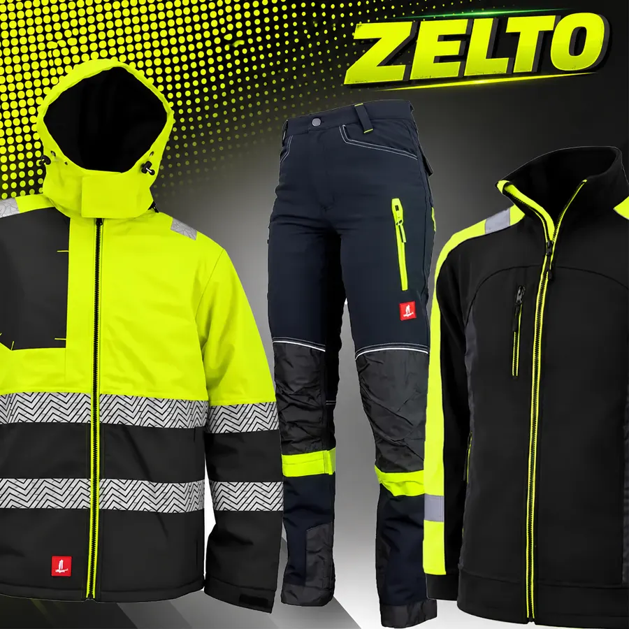 ZELTO Téli Munkaruha szett - Téli kabát + téli derekas munkásnadrág + polár kabát