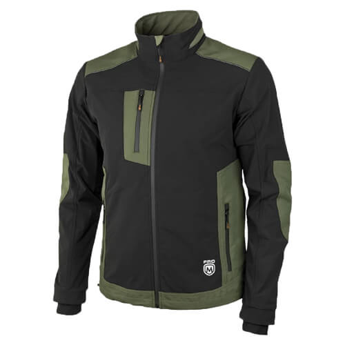 ProM Erebos Munkavédelmi Kabát, zöld-fekete, víztaszító