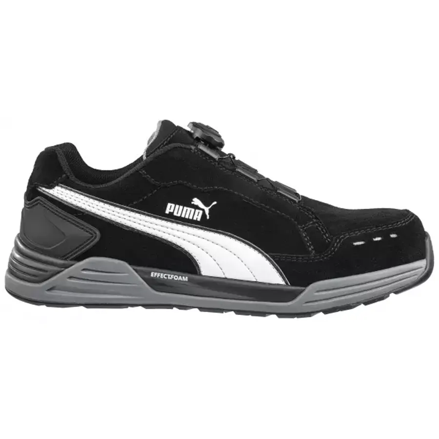 PUMA Airtwist Black DISC ESD Munkavédelmi cipő (S3, ESD, SRC, HRO) 