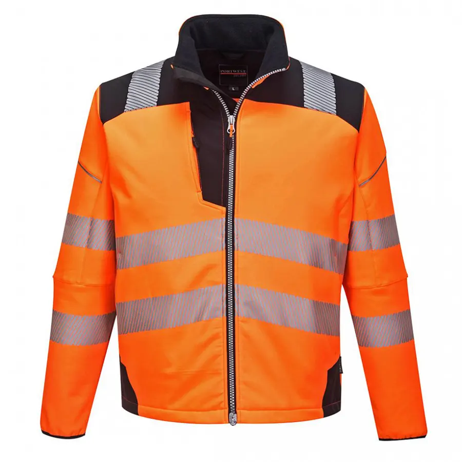 Portwest T402 - Softshell Kabát, narancs/fekete, szélálló-vízálló