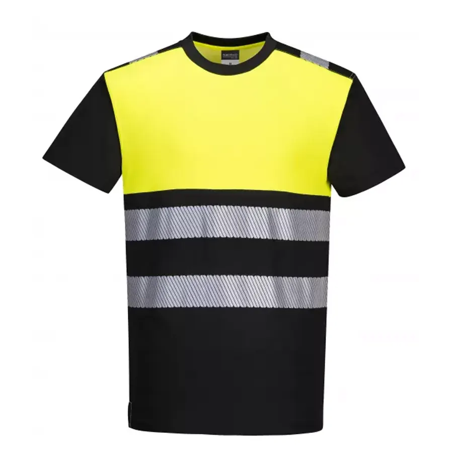 Portwest PW311 - Láthatósági póló, NEON sárga/fekete