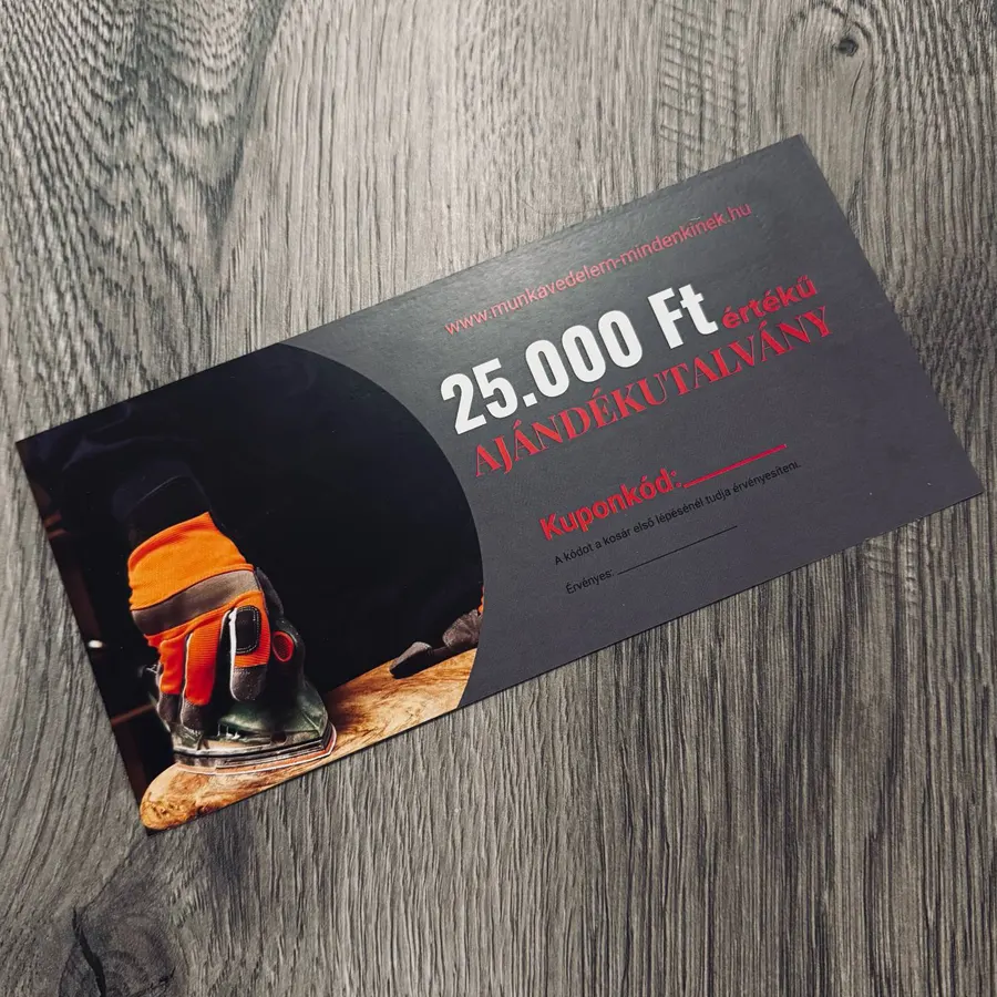 AJÁNDÉKUTALVÁNY, 25.000 Ft értékű