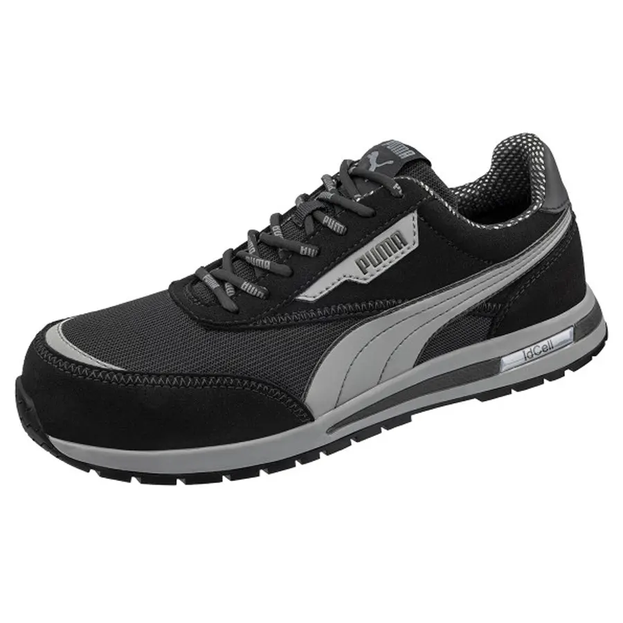 PUMA Rieder Black Low Munkavédelmi cipő (S1PS, ESD, FO, HRO, SR)