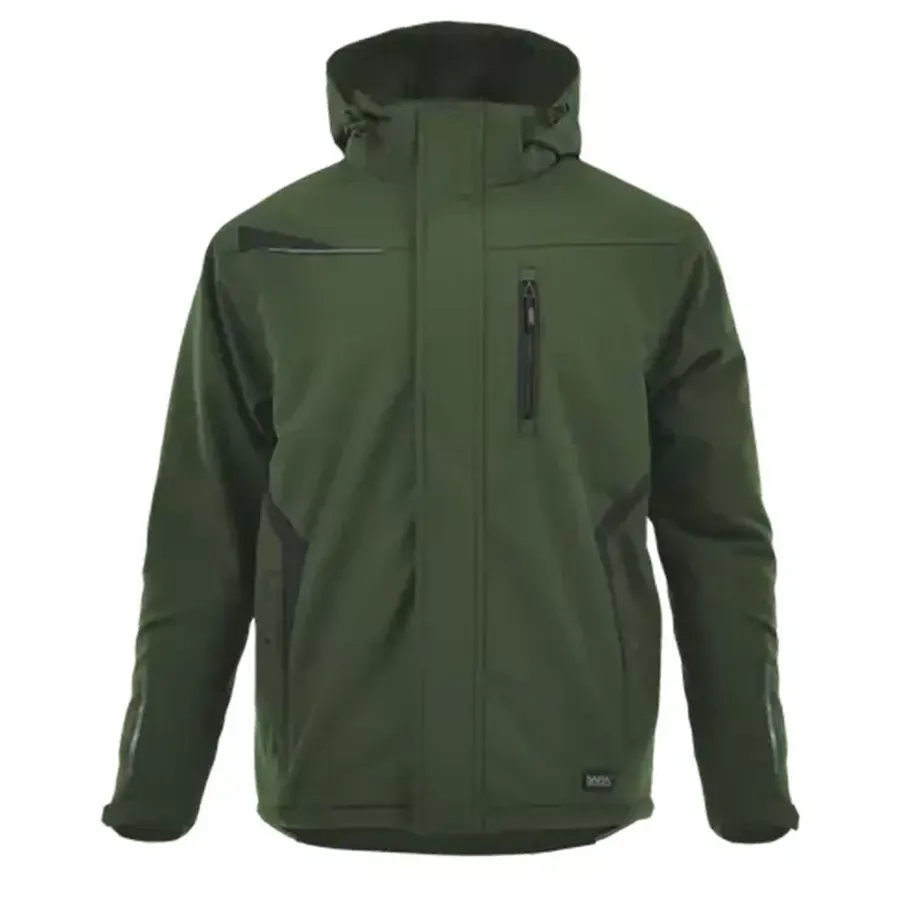 Comfort Sara Olive Winter Bélelt Softshell Kabát, olíva zöld/fekete