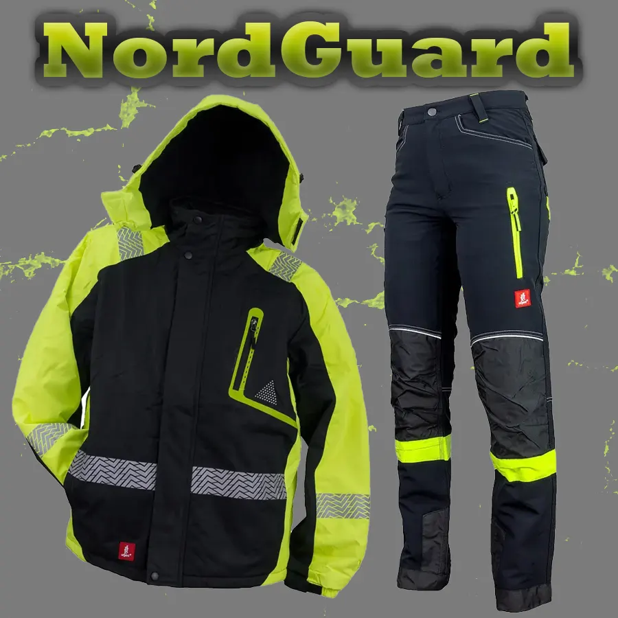 NordGuard Bélelt Munkaruha szett - Téli kabát + téli derekas munkásnadrág