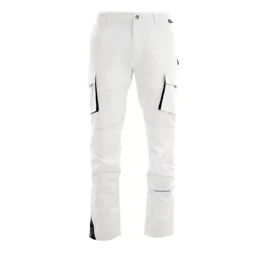 SARA King Flex Munkaruha - Munkásnadrág, fehér