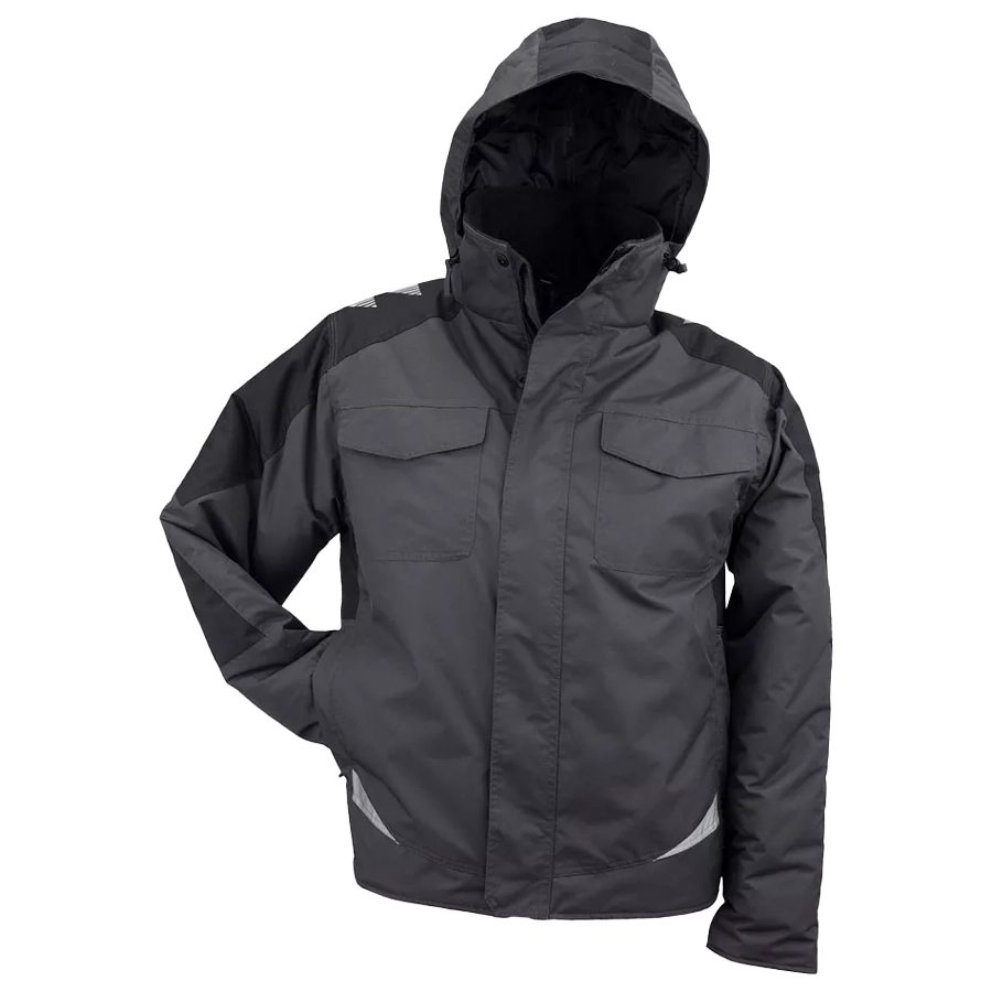 Urgent 933 Téli Munkáskabát, szürke/fekete