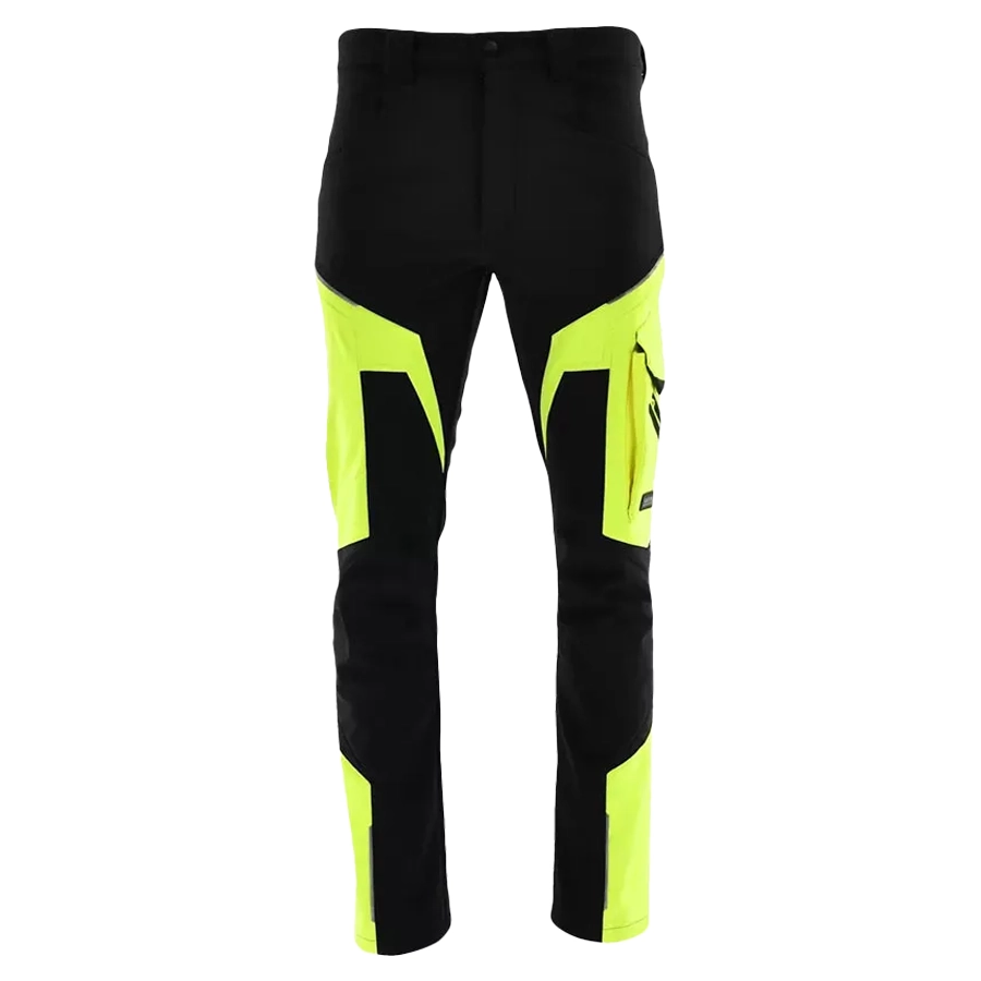 Sara Comfort Téli Munkaruha - Bélelt Softshell Munkásnadrág, fekete/sárga