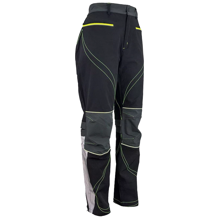 763 Derekas Streccs munkásnadrág, fekete/szürke