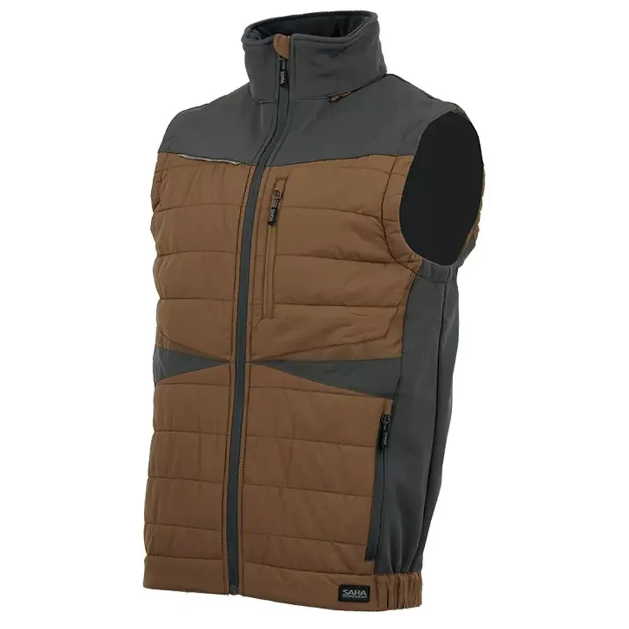 Comfort Plus Brown Bélelt Mellény barna/szürke