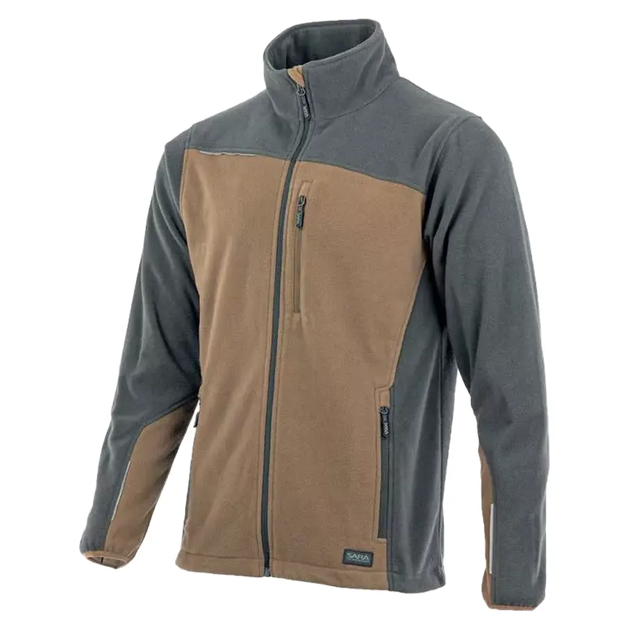 Comfort Plus Polár Kabát Brown, barna/szürke